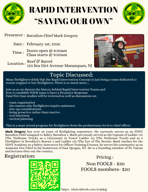 "Rapid Intervention" Saving Our Own - With FDNY Battalion Chief Mark Gregory