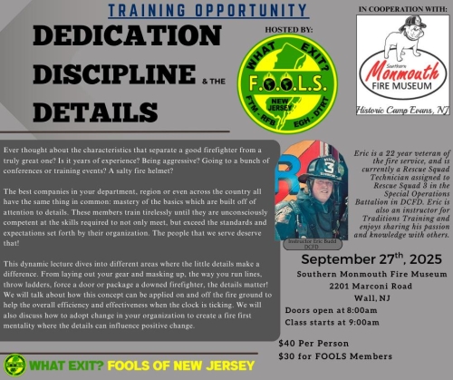 Dedication, Discipline & the Details